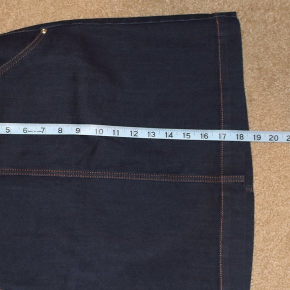 LOFT Denim Pencil Skirt - Sz 6 Blue - Picture 4 of 5